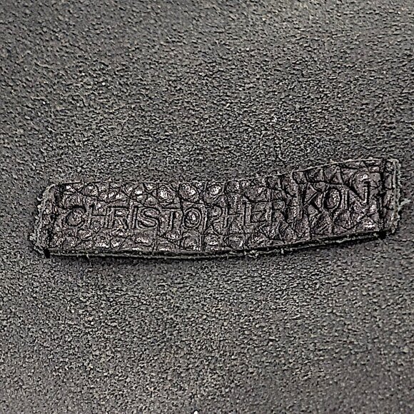 Christopher Kon Black Pebbled Leather Crossbody Large Tote Bag - Conditioned - Picture 7 of 8